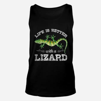Life Is Better With A Lizard Unisex Tank Top | Crazezy AU