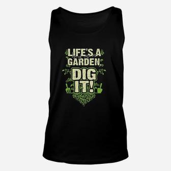 Lifes A Garden Dig It Unisex Tank Top | Crazezy UK