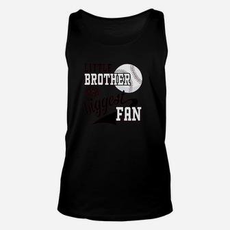Little Brother And Biggest Baseball Family Fan Unisex Tank Top | Crazezy