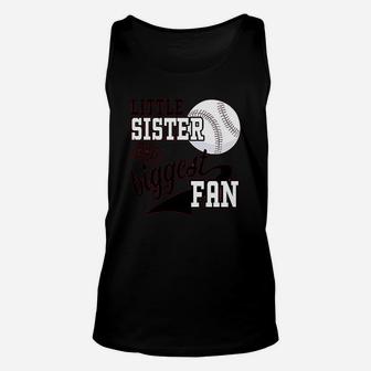 Little Sister And Biggest Fan Unisex Tank Top | Crazezy