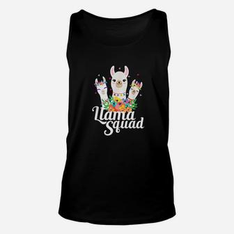 Llama Squad Funny Cute Llama Matching Unisex Tank Top | Crazezy CA