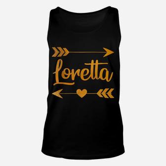 Loretta Personalized Name Funny Birthday Custom Gift Idea Unisex Tank Top | Crazezy DE