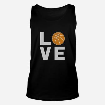 Love Basketball Gift Idea For Basketball Fans Cool Women Unisex Tank Top | Crazezy