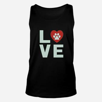 Love Dogs My Best Friend Unisex Tank Top | Crazezy