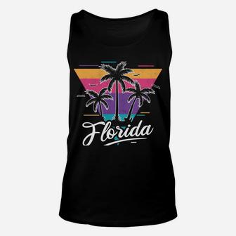 Love Florida Vintage Gift Sunset Style Design Idea 80S Sweatshirt Unisex Tank Top | Crazezy