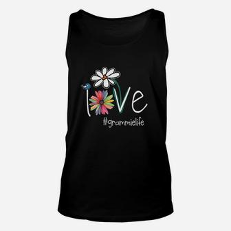 Love Grammie Life Art Flower Color Unisex Tank Top | Crazezy DE