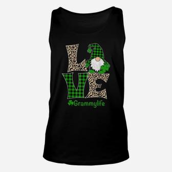 Love Grammy Life Shirt St Patrick's Day Gnome Irish Grammy Unisex Tank Top | Crazezy DE