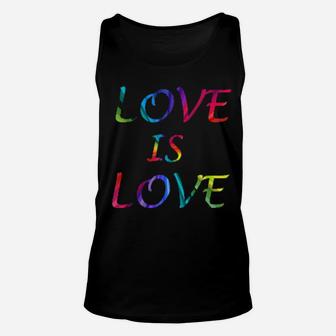 Love Is Love Gay Pride Rainbow Lgbt Unisex Tank Top - Monsterry DE