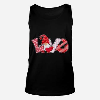 Love Letter With Gnome Design Valentine's Day Unisex Tank Top - Monsterry