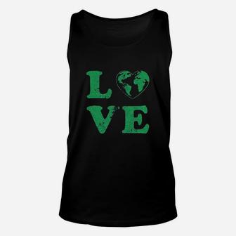 Love Planet Earth Cute Environmental Awareness Unisex Tank Top - Thegiftio UK