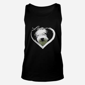 Love Sheepadoodle Old English Sheepdog Poodle Lover Gift Unisex Tank Top | Crazezy CA