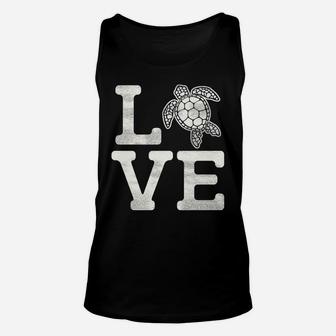 Love Turtles Shirt - Funny Animal Lover Cute Turtle Tshirt Unisex Tank Top | Crazezy