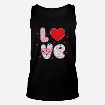 Love Valentine Gift Hearts Happy Valentines Day Unisex Tank Top - Seseable