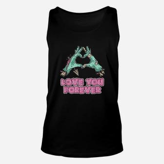 Love You Forever Heart Unisex Tank Top | Crazezy