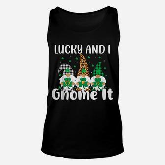 Lucky And I Gnome It St Patrick's Day Irish Drinking Gnomes Unisex Tank Top | Crazezy AU