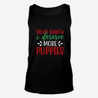 Lucky Dog Animal Rescue I Deserve More Puppies Unisex Tank Top | Crazezy