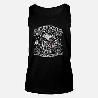 Lucky Live To Ride Unisex Tank Top | Crazezy CA