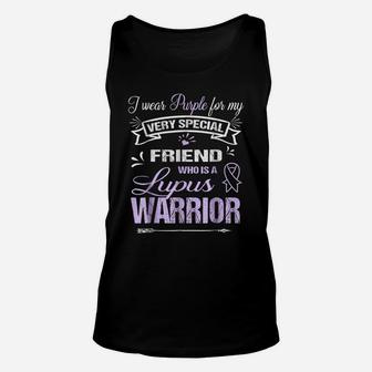 Lupus Awareness Tshirt Support My Friend Walk Run Unisex Tank Top | Crazezy