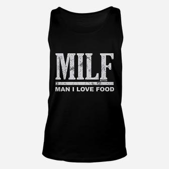 M Ilf - Man I Love Food Ladies Unisex Tank Top | Crazezy