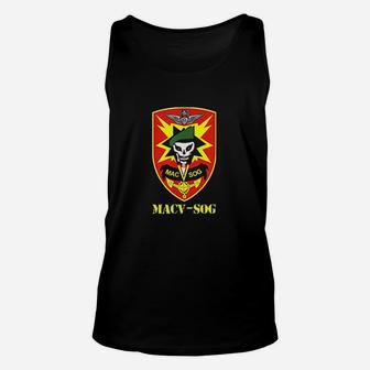 Macvsog Army Unit Patch Full Color Vietnam Veteran Unisex Tank Top | Crazezy UK
