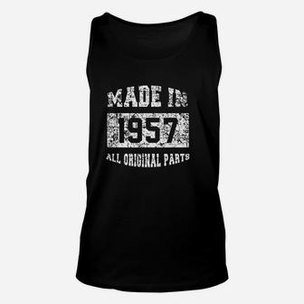 Made In 1957 All Original Parts Unisex Tank Top | Crazezy