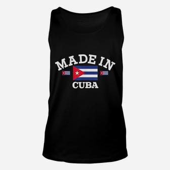 Made In Cuba Cuban Flag Unisex Tank Top | Crazezy UK