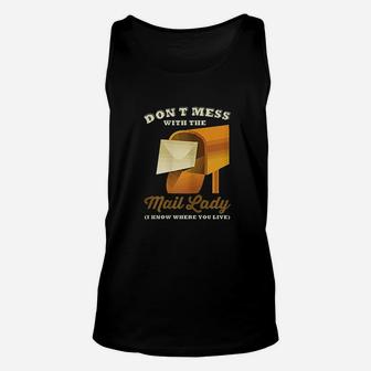 Mail Lady For Postal Worker Gift Unisex Tank Top - Thegiftio UK