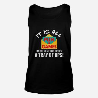 Mailman Postal Worker All Fun And Games Tray Of Dps Unisex Tank Top - Thegiftio UK