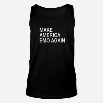 Make America Emo Again Sarcastic Funny Emo Gift Tee Unisex Tank Top - Thegiftio
