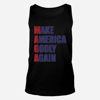 Make America Godly Again Christian Quote Unisex Tank Top - Thegiftio UK