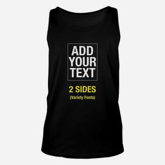 Make Your Own Text Image Unisex Tank Top | Crazezy