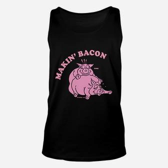 Making Bacon Pig Unisex Tank Top | Crazezy
