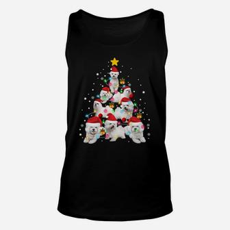 Maltese Dog Christmas Tree Funny Xmas Maltese Lovers Gifts Sweatshirt Unisex Tank Top | Crazezy UK