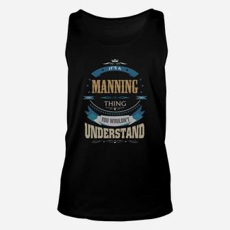 Manning, It's A Manning Thing Unisex Tank Top - Thegiftio UK