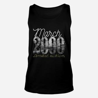 March 2000 21 Year Old 2000 21St Birthday Gift Unisex Tank Top | Crazezy CA
