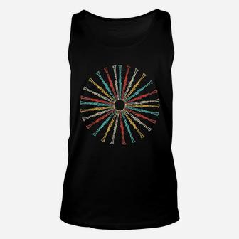 Marching Band Musician Clarinetist Gift Retro Clarinet Unisex Tank Top | Crazezy