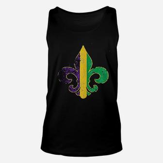 Mardi Gras Fleur De Lis Long Unisex Tank Top - Thegiftio