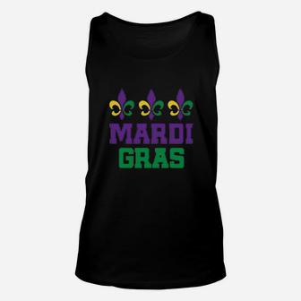 Mardi Gras Fleur De Lis Trio Youth Unisex Tank Top - Thegiftio