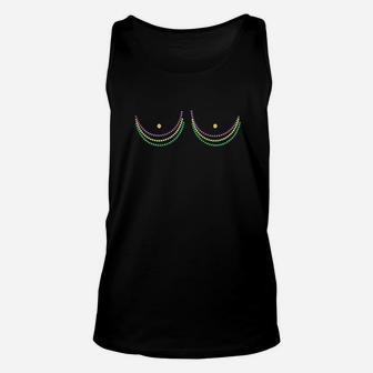 Mardi Gras Funny Beads Bobs Outline Gift Unisex Tank Top | Crazezy CA