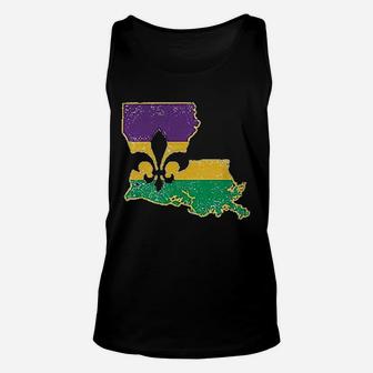Mardi Gras Louisiana Fleur De Lis Unisex Tank Top - Thegiftio