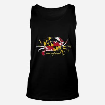 Maryland Crab Cute State Pride Flag Unisex Tank Top | Crazezy UK