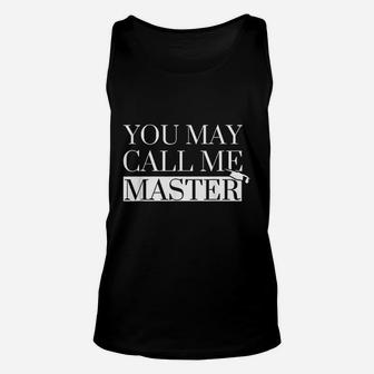 Master Degree Graduation Funny Call Me Master Ms Ma Unisex Tank Top - Thegiftio UK