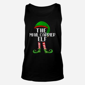 Matching Family Group Christmas The Mail Carrier Elf Unisex Tank Top | Crazezy UK