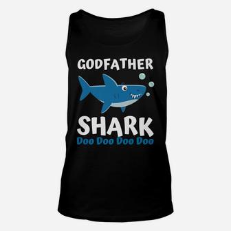 Matching Family Shark Shirts Set - Godfather Shark Doo Doo Unisex Tank Top | Crazezy