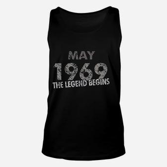 May 1969 The Legend Begins Unisex Tank Top | Crazezy AU