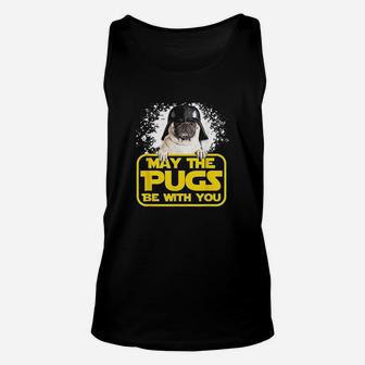 May The Pugs Be With You Unisex Tank Top | Crazezy CA