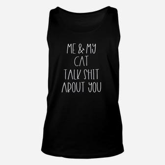 Me And My Cat Talk Unisex Tank Top | Crazezy