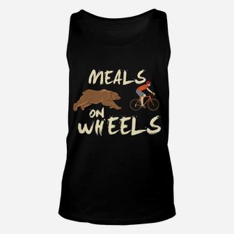Meals On Wheels Cycling & Nature Design For Mountain Biker Unisex Tank Top | Crazezy UK