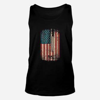 Meat Cutter Profession Usa Flag Unisex Tank Top | Crazezy