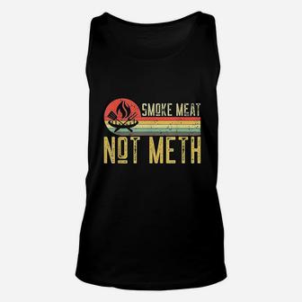 Meat Not Bbq Grill Grilling Vintage Unisex Tank Top | Crazezy UK